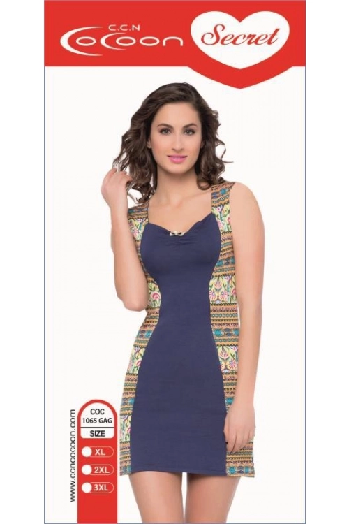 1065 .GAG - LONG SLEEVE NIGHTGOWN NIGHTGOWN SenAPS WIDE