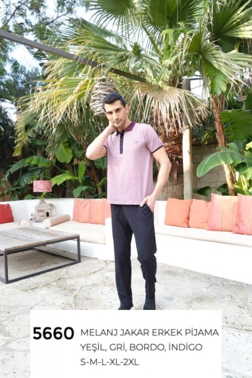 5660 MELANJ JAKAR ERKEK PIJAMA