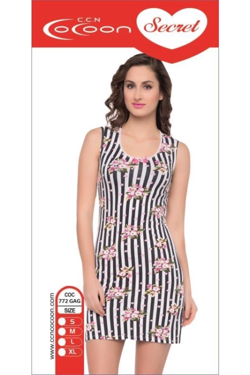 772.GAG - WOMEN LONG SLEEVE NIGHTGOWN