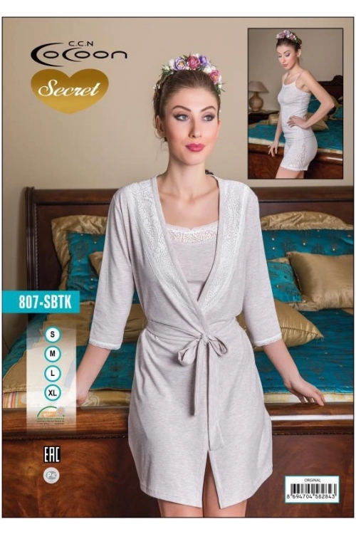 807 MORNING GOWN SHORT SET