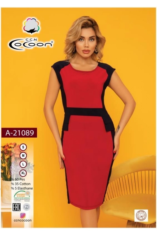 A21089 SHORT SLEEVE DRESS