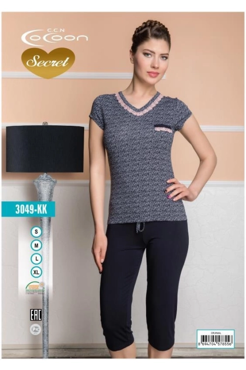 COC.3049.KK SHORT SLEEVE CAPRI SET