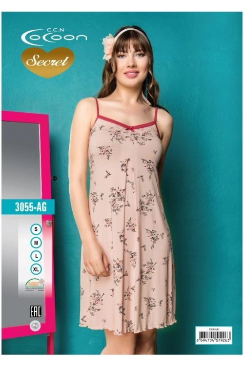 COC.3055.AG SLEEVE NIGHT GOWN