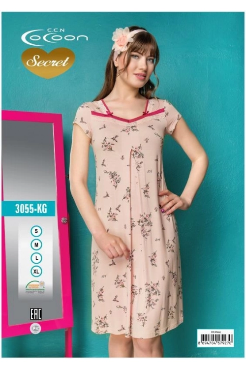 COC.3055.KG SHORT SLEEVE NIGHT GOWN