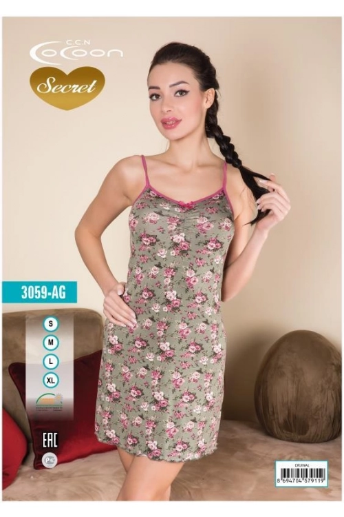 COC.3059.AG SLEEVE NIGHT GOWN