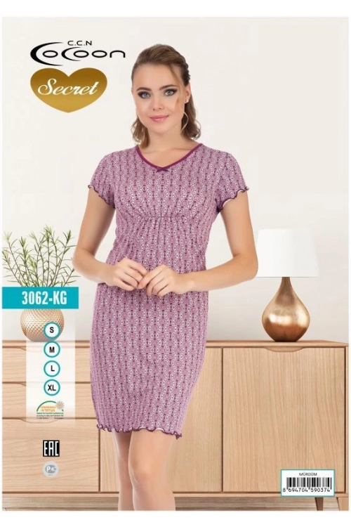 COC.3062.KG SHORT SLEEVE NIGHT GOWN