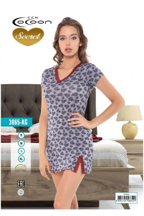 COC.3065.KG SHORT SLEEVE NIGHT GOWN