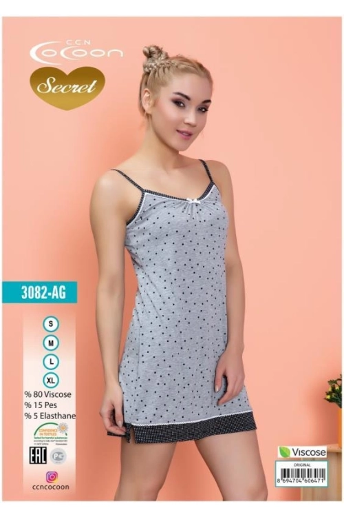 COC.3082.AG SLEEVE NIGHT GOWN