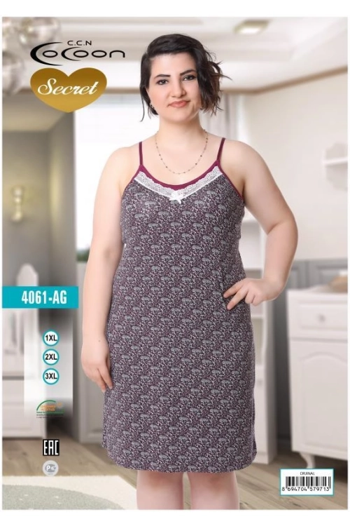 COC.4061.AG SLEEVE NIGHT GOWN