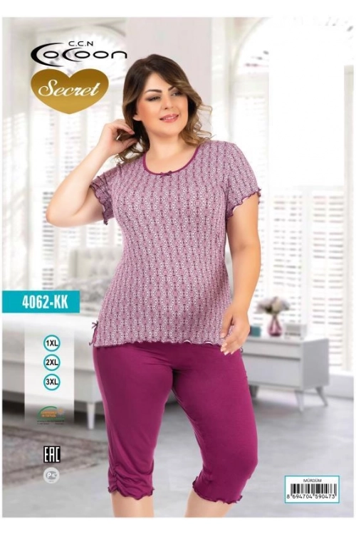 COC.4062.KK SHORT SLEEVE CAPRI SET