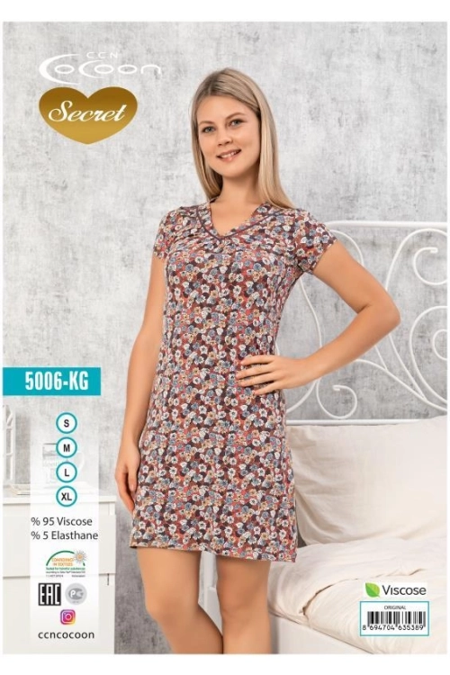 COC.5006.KG SHORT SLEEVE NIGHT GOWN