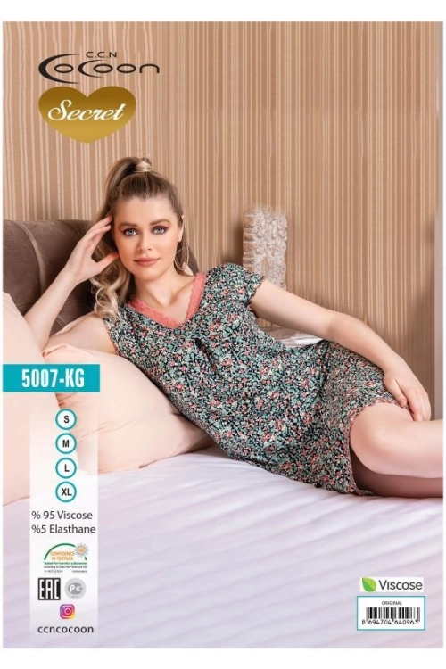 COC.5007.KG SHORT SLEEVE NIGHT GOWN