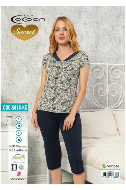COC.5010.KK SHORT SLEEVE CAPRI SET
