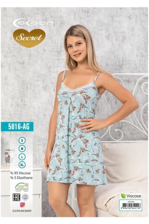 COC.5016.AG SLEEVE NIGHT GOWN
