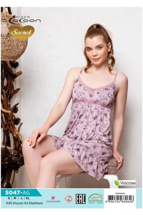 COC.5047.AG SLEEVE NIGHT GOWN