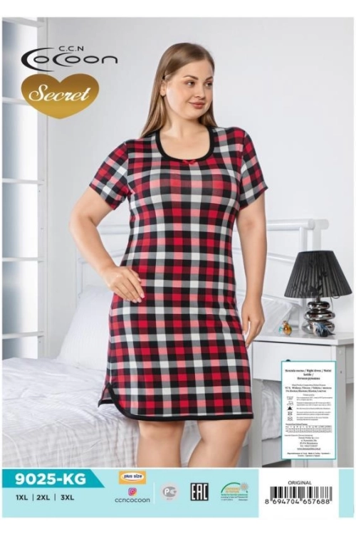 COC.9025.KG SHORT SLEEVE NIGHT GOWN