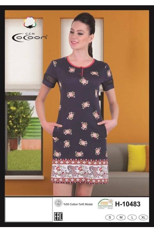 H10483 SHORT SLEEVE TUNIC