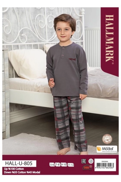 HALL-U805 ÇOCUK PİJAMA TAKIM