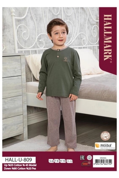 HALL-U809 ÇOCUK PİJAMA TAKIM