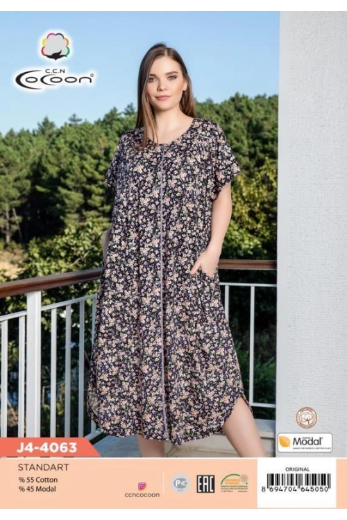 J4-4063 BUTTOM MORNING GOWN