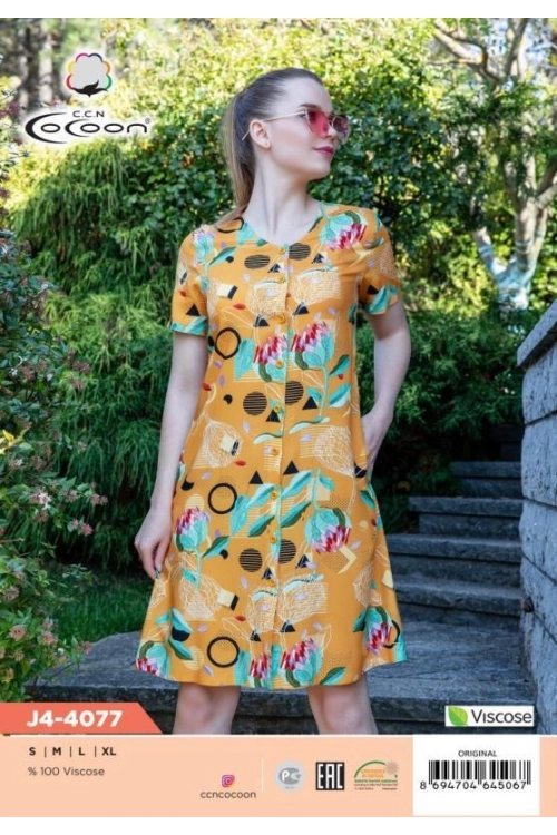 J4-4077 DÜĞMELİ SABAHLIK