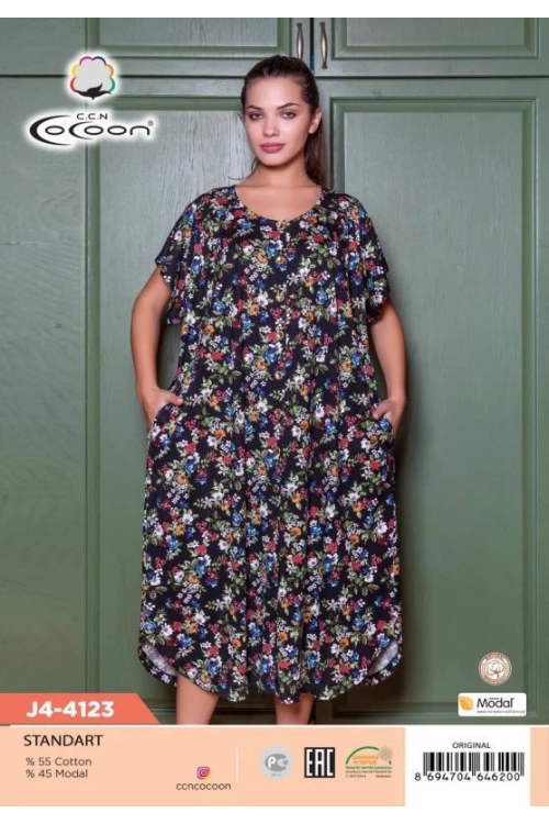 J4-4123 BUTTOM MORNING GOWN