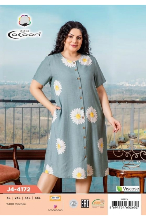 J4-4172 DÜĞMELİ SABAHLIK