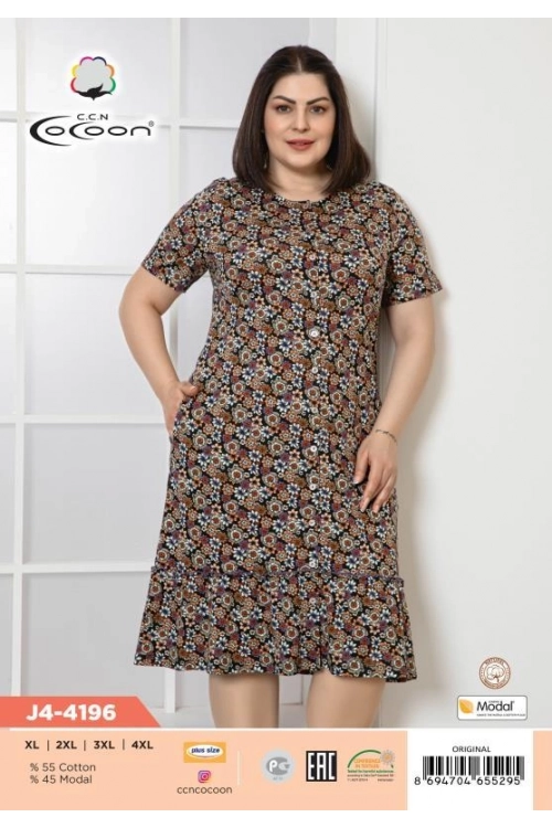 J4-4196 DÜĞMELİ SABAHLIK