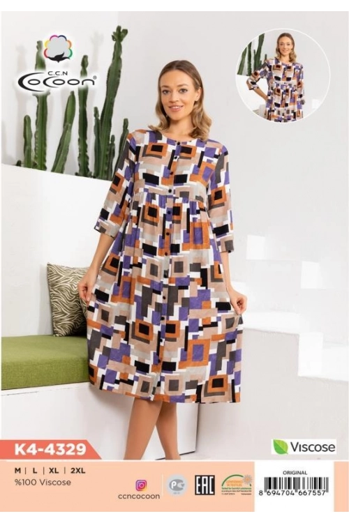 K4-4329 MORNING GOWN