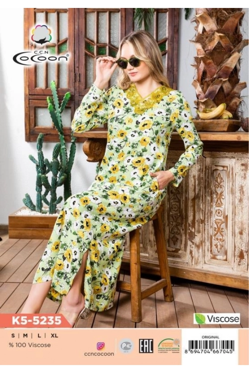 K5-5235 MAXİ ELBİSE