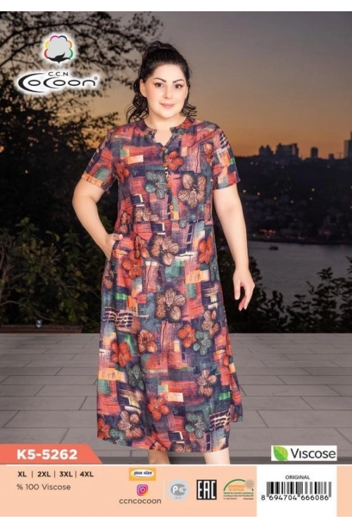 K5-5262 MAXİ ELBİSE