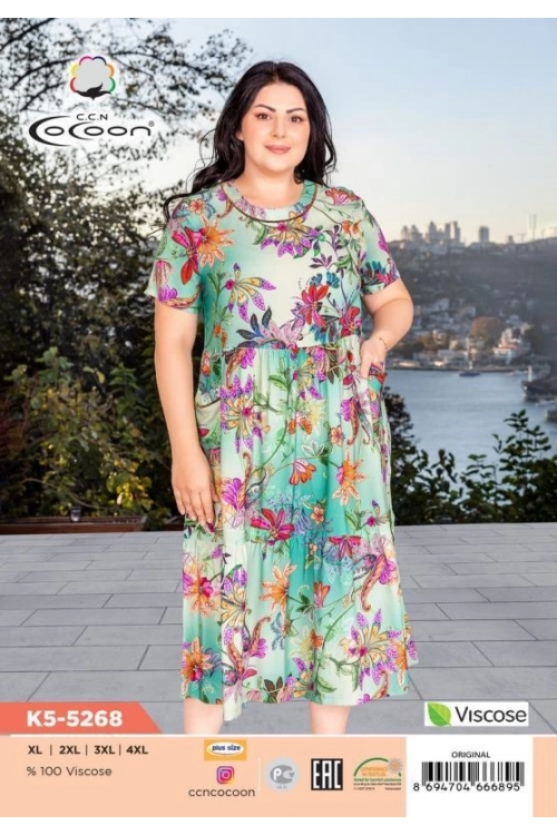 K5-5268 MAXİ ELBİSE