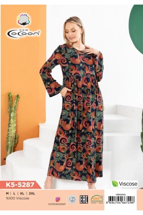 K5-5287 MAXİ MORNING GOWN