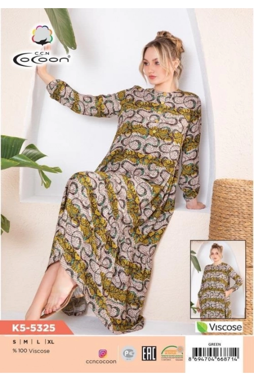 K5-5325 MAXİ ELBİSE