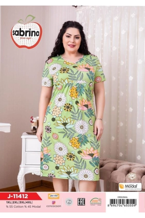 SAB.J11412 NIGHT GOWN