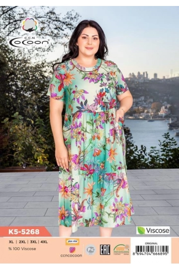 K5-5268 MAXİ ELBİSE