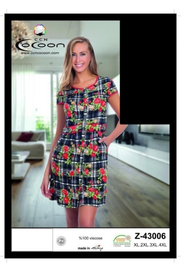 Z43006  AY KOL.DÜĞ. SABAHLIK - WOMAN MOORNING GOWN